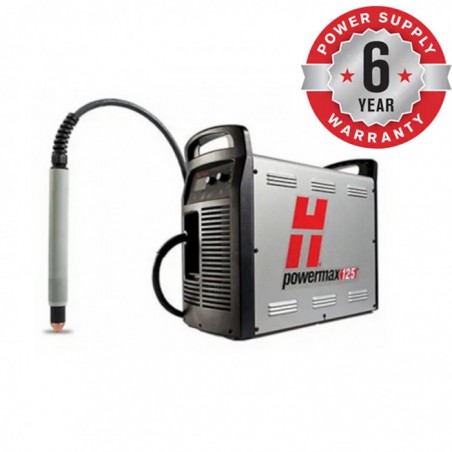 DÉCOUPEUR PLASMA POWERMAX125 (POUR LA COUPE MÉCANISÉE SUR TABLE AVEC CNC) , TORCHE DROITE 180° DE 15,2 METRES 059531